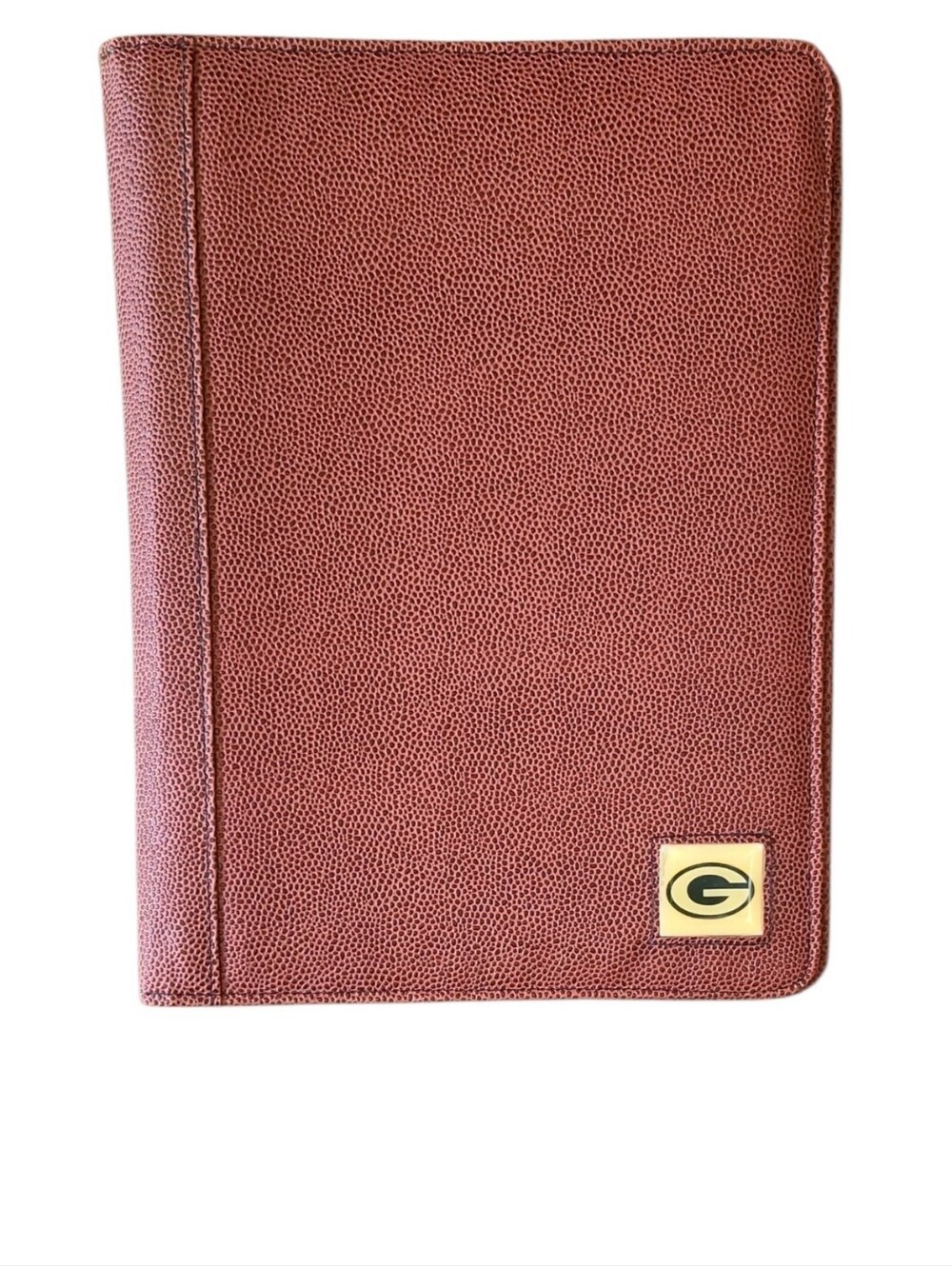 Vintage Green Bay Packers Pigskin Leather Portfolio Organizer Notebook & Pen